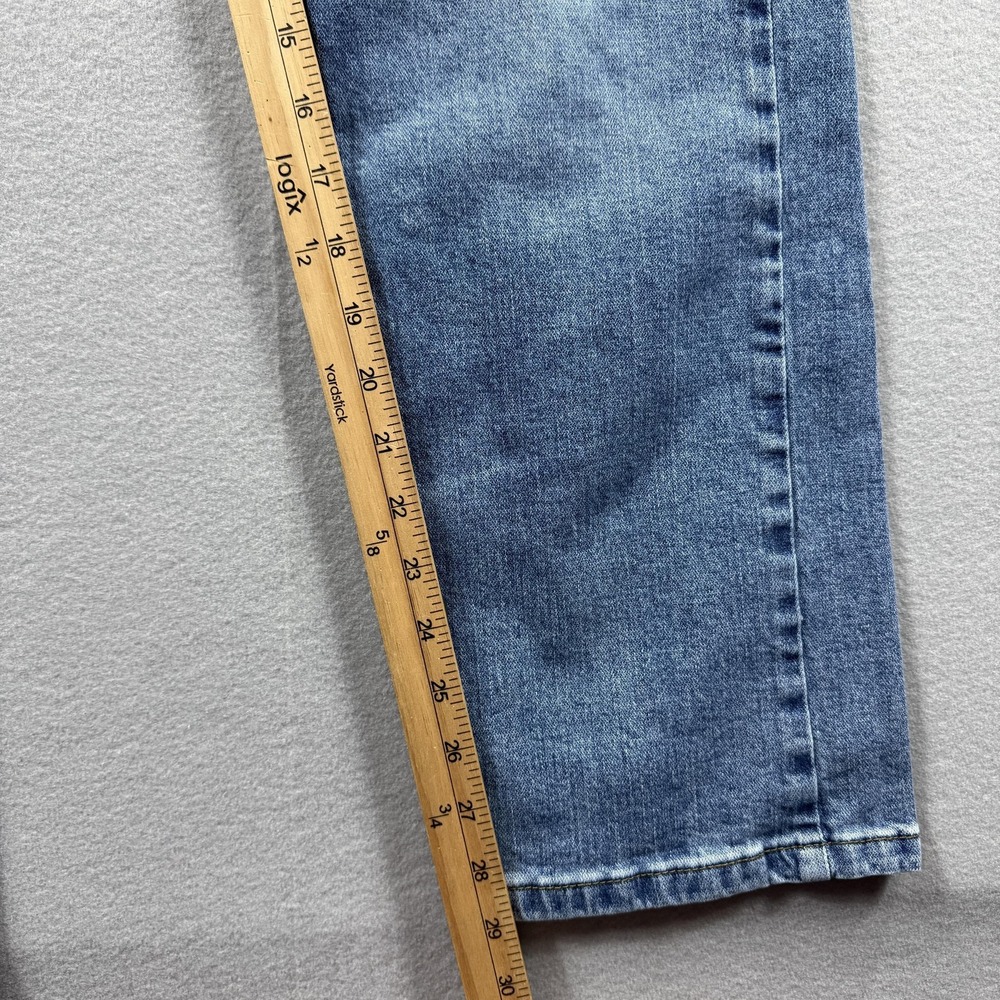 Wrangler Jeans Mens 32x29 Light Wash Blue Straight Leg Denim Western (Tag 32x30) - Picture 2 of 8